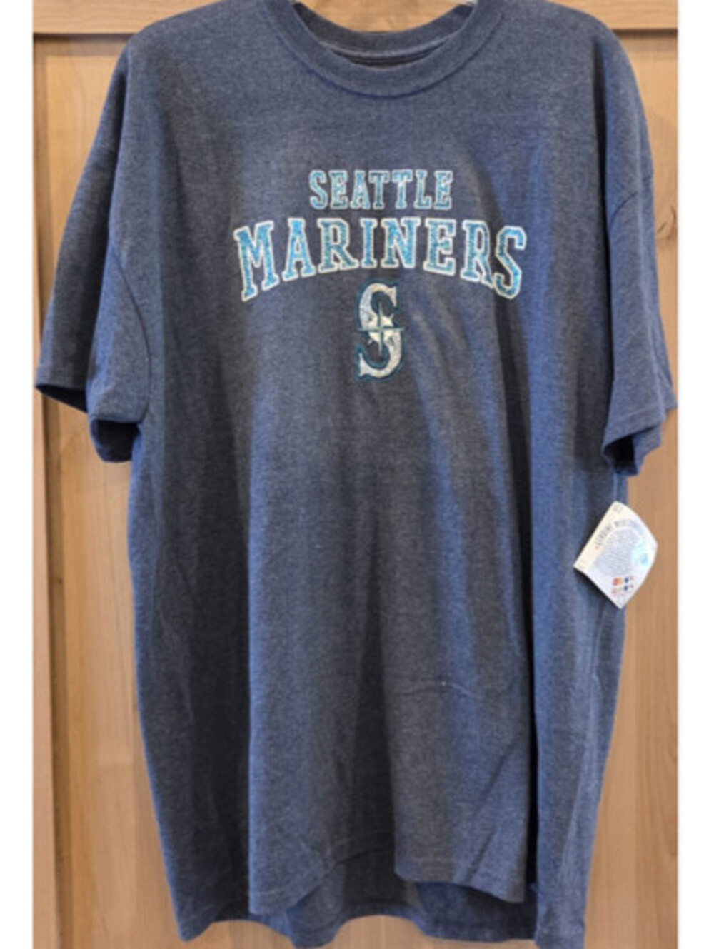 Seattle Mariners T Shirt XL NWT MLB Genuine Merch Blue Logo Tee New